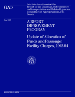 Airport Improvement Program  update of allocation of funds and passenger facility charges 19921994