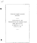 Interstate Commerce Commision Report of the Accident  Investigation Occuring on the BALTIMORE AND OHIO RAILROAD SKYESVILLE MD