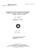 Field Testing of a Pulse Trilateration Automatic Vehicle Monitoring System in Philadelphia Volume I Executive Summary