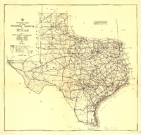 Official Map of the Highway System of Texas September 1 1931