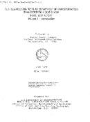 SLRV Engineering Tests at Department of Transportation Transportation Test Center Volume IIntroduction