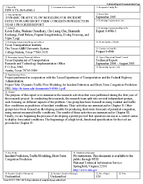 Dynamic Traffic Flow Modeling for Incident Detection and ShortTerm Congestion Prediction Year 1 Progress Report