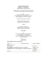 Recommended Procedures for Chapter 13 Pedestrians of the Highway Capacity Manual