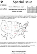 Special Issue  Weekly Traffic Volume Report Interstate Travel for Week No 24