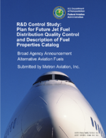 RD control study  plan for future jet fuel distribution quality control and description of fuel properties catalog