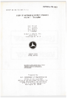 Study of Automobile Market Dynamics  Volume 1 Description