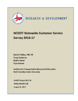 NCDOT Customer Service Survey 201617