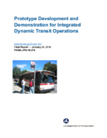 Prototype development and demonstration for integrated dynamic transit operations
