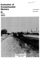 Evaluation of Snowplowable Markers