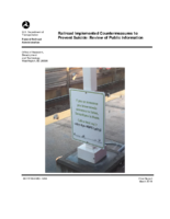 Railroad Implemented Countermeasures to Prevent Suicide Review of Public Information