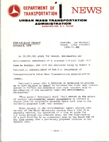 Department of Transportation News Urban Mass Transportation Administration UMTA 76105