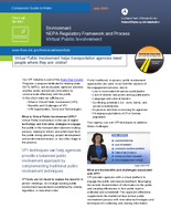 Environment NEPA Regulatory Framework and Process Virtual Public Involvement