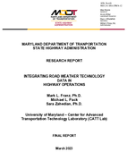 Integrating Road Weather Technology Data in Highway Operations