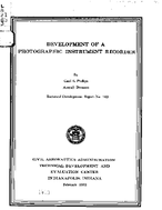 Development of a Photographic Instrument Recorder