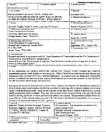 Development of Analytical Tools for Evaluating Operations of Light Rail at Grade Within an Urban Signal System  Final Report