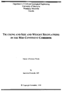 Trucking and Size and Weight Regulations in the MidContinent Corridor