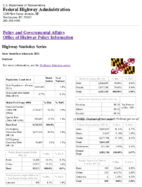 Highway Statistics Series State Statistical Abstracts 2012  Maryland