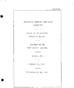 Interstate Commerce Commision Report of the Accident  Investigation Occuring on the UNION PACIFIC RAILROAD BOSLER WY
