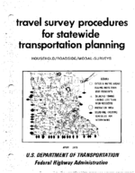 Travel Survey Procedures for Statewide Transportation Planning