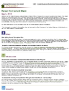 Human Environment Digest May 3 2018