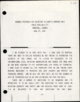 Remarks Prepared for Secretary Elizabeth Hanford Dole Press Availability Montreal Canada