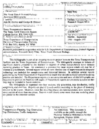 The Texas Travel Demand Package Annotated Bibliography