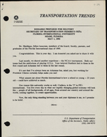 Secretary of Transportation Federico Pena Speeches May 1995