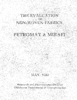 The Evaluation of NonWoven Fabrics Petromat and Mirafi