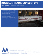 Numerical Simulation of Strengthening of Bridge Decks Built with Partial Depth Precast Concrete Deck Panels