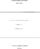 Interstate Commerce Commision Report of the Accident  Investigation Occuring on the NEW YORK CENTRAL ROSAMOND IL