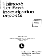 Interstate Commerce Commision Report of the Accident  Investigation Occuring on the ATCHISON TOPEKA AND SANTA FE RAILWAY COMPANY SUMMIT CA