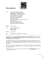 Strategic plan for the FleetForward evaluation  technical memorandum