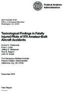Toxicological Findings in Fatally Injured Pilots of 979 AmateurBuilt Aircraft Accidents