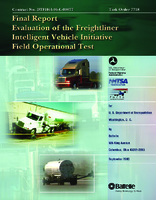 Evaluation of the Freightliner Intelligent Vehicle Initiative Field Operational Test