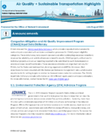 Air Quality and Sustainable Transportation Highlights JulyAugust 2021