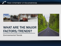 What Are the Major FactorsTrends Environmental Trends