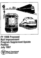 FY 1998 Proposed Rail Improvement Program Supplement Update  Pontiac