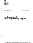 An Evaluation of a Host Responsibility Program