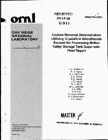 Cesium Removal Demonstration Utilizing Crystalline Silicotitanate Sorbent for Processing Melton Valley Storage Tank Supernate Final Report