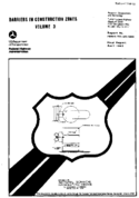 Barriers in Construction Zones Volume 3 Appendix B C D E and F