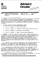 AC 2132 Control of Parts Shipped Prior to Type Certificate Issuance