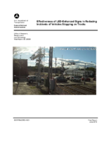 Effectiveness of LEDEnhanced Signs in Reducing Incidents of Vehicles Stopping on Tracks