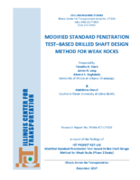 Modified Standard Penetration Testbased Drilled Shaft Design Method for Weak Rocks Phase 2 Study