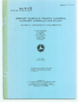 Airport Surface Traffic Control Concept Formulation Study  Volume 4 Estimation of Requirements