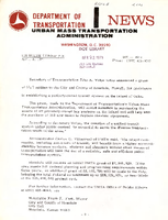 Department of Transportation News Urban Mass Transportation Administration DOT 4971