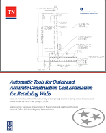 Automatic Tools for Quick and Accurate Construction Cost Estimation for Retaining Walls
