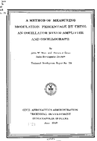 A Method of Measuring Modulation Percentage by Using an OscillatorMixerAmplifier and Oscillograph