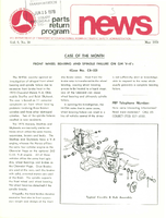 Parts Return Program News May 1978