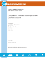 Geosyntheticstabilized Roadways for Base Course Reduction
