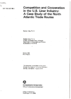 Competition and Cooperation in the US Liner Industry  A Case Study of the North Atlantic Trade Routes